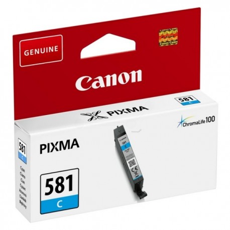 Cartouche d'encre Cyan Canon CLI-581C pour Gamme PIXMA TS8150 ...