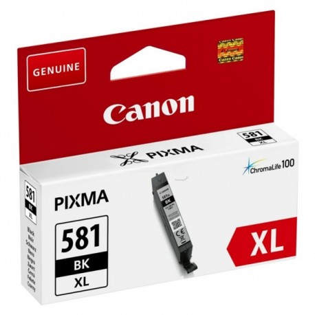 Cartouche d'encre noir Haute capacité Canon CLI-581BK XL pour Gamme PIXMA TS8150 ...