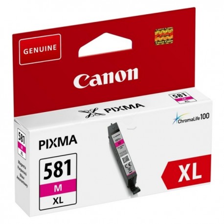 Cartouche d'encre magenta Haute capacité Canon CLI-581M XL pour Gamme PIXMA TS8150 ...