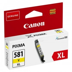Cartouche d'encre jaune Haute capacité Canon CLI-581Y XL pour Gamme PIXMA TS8150 ...