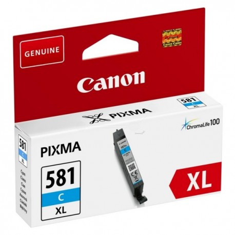 Cartouche d'encre cyanHaute capacité Canon CLI-581C XL pour Gamme PIXMA TS8150 ...