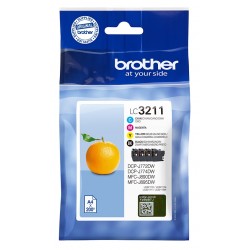 Pack 4 Cartouches Jet d'encre BROTHER pour multi-fonction DCP-J772DW...