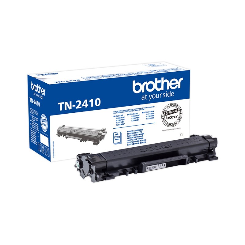 Cartouche toner noir Brother TN2410 pour HL L2310D .