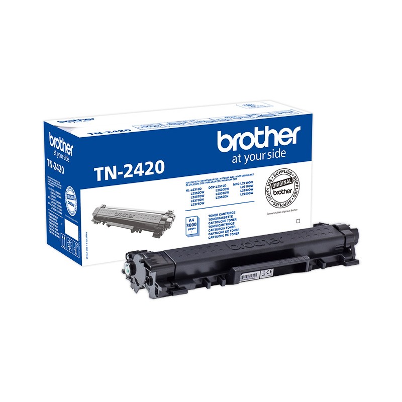 Compatible TN2420 TN-2420 2410 Cartouche De Toner Pour Brother TN2420 HL- L2350DW 2370DWXL 2390DW 2395DW MFC-L2710DW Avec Puce - AliExpress