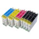 Pack de 10 Cartouches génériques pour Epson Stylus DX6050 / 4000 / 5000... ( 4BK/2C/2M/2Y )