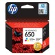 Cartouche Couleur HP n°650 pour Deskjet Ink Advantage 1518/ 2545/ 3515...