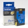 Ruban thermique en cassette 12mm Brother TC-601 Noir sur Jaune