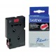 Ruban thermique en cassette 12mm Brother TC-401 Noir sur Rouge