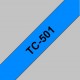 Ruban thermique en cassette 12mm BrotherTC-501 Noir sur Bleu