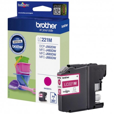 Cartouche magenta Brother pour DCP J562dw / MFC-J680dw /MFC-J880dw...