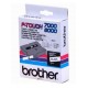 Cassette rubans Brother 9 mm Noir/Blanc