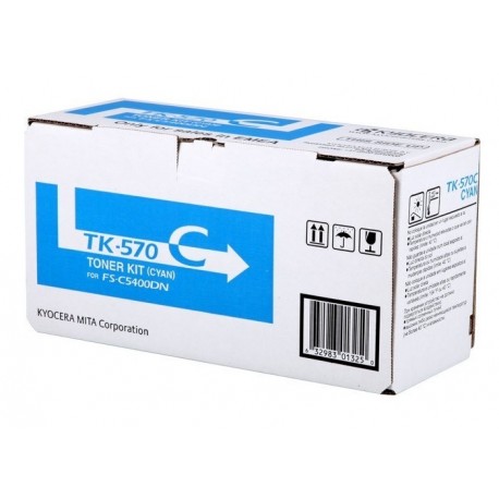 Toner cyan Kyocera Mita pour FS-C5400DN/ ECOSYS P7035CDN (TK570C) (1T02HGCEU0)