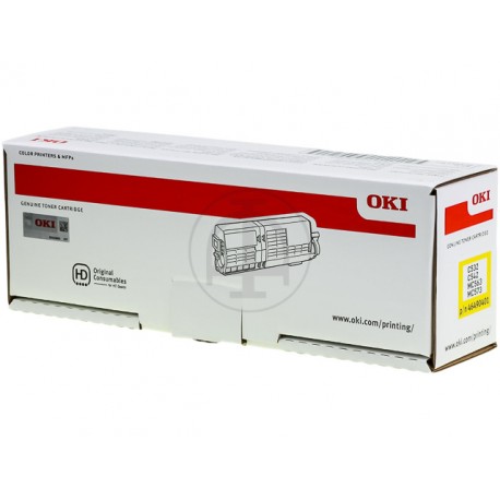 Cartouche toner Oki Original - Jaune - 1500 Pages pour MC573