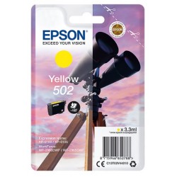 Cartouche d'encre Jaune Epson pour WorkForce WF-2860dwf ... (n°502) - 165 pages.