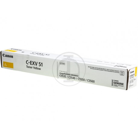 Toner jaune Canon pour IRC 5535i/ 5540i/ 5500 ...  (C-EXV51Y)