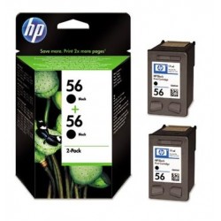 Pack de 2 cartouches Noires HP pour Deskjet 450 ... (N°56)