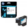Tête d'impression noir mat et jaune Vivera HP pour HP Z2100 ... (N°70)