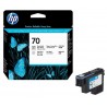Tête d'impression noire / gris light Vivera HP pour HP Z2100 / Z3100 ... (N°70)