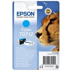 Cartouche d'encre cyan Epson pour Stylus DX6050 / 4000 / 5000 (T0712)