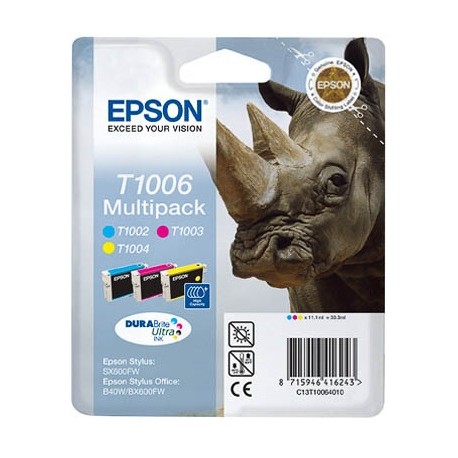 Multipack 3 Couleurs (série T1006)  EPSON B40W, BX600FW, SX600FW