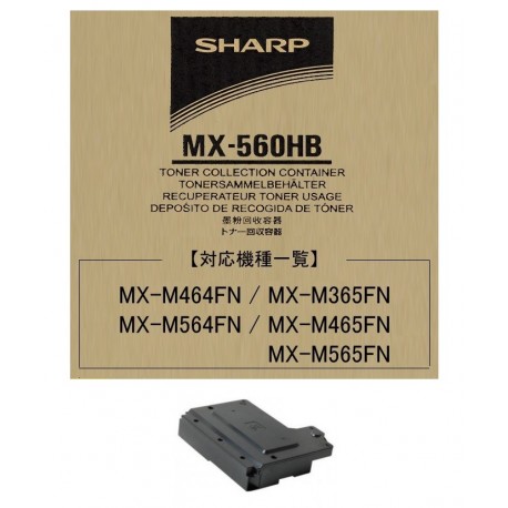 Collecteur toner usagé Sharp pour copieur MX M364N / M464N.... (MX-560HB)