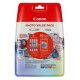  Pack éco Cartouche d'encre Canon CLI-521 BK/C/M/Y + papiers photo