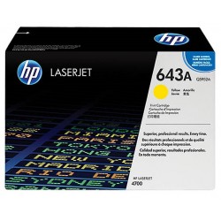 Toner Jaune pour HP Color LaserJet 4700 (643A)