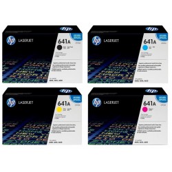 Pack de 4 Toners HP pour Color LaserJet 4600/4650 (641A)
