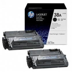 Pack 2 Toners  HP pour  LaserJet 4200 (38A)