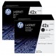 Pack de 2 Toners HP haute capacité pour LaserJet 4250/4350 (42X)