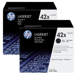Pack de 2 Toners HP haute capacité pour LaserJet 4250/4350 (42X)