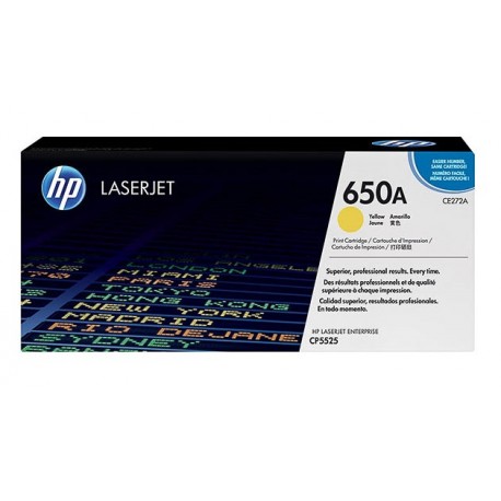 Toner jaune HP pour Color Laserjet CP5525... (650A)