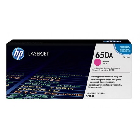 Toner magenta HP pour Color Laserjet CP5525... (650A)