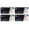 Pack de 4 toners HP pour Color Laserjet CP5525... (650A)