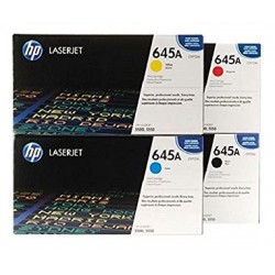 Pack de 4 Toners HP pour Color LaserJet 5500 - 5550 (645A)
