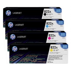 Pack de 4 Toners HP pour Color LaserJet 9500 (822A)