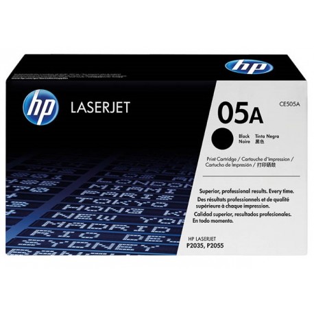 Toner noir HP pour laserjet P2035 /  P2055 (505A)