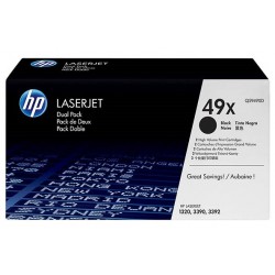 Pack de 2 Toner HP haute capacité pour LaserJet 1320 (49X)