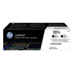 Pack 2 Toner noir HP haute capacité pour Color LaserJet Pro M252 / M277.... (201X)