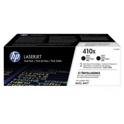 Pack 2 Toners noirs Haute Capacité HP pour Color LaserJet Pro M452 / M477.... (410X)