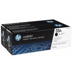 Pack 2 Toner HP pour laserjet P1005 / P1006 / P1009 (35A)