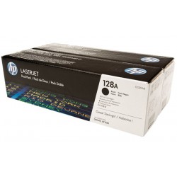 Pack 2 Toner noir HP pour Colorlaserjet CM 1410 (128A)