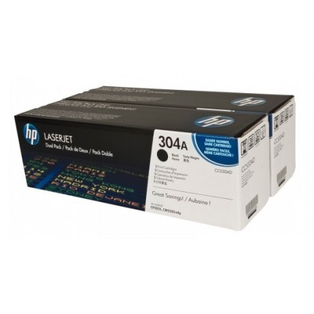 Boite de 2 Toners noir  HP pour laserjet CP2020/CP2025/CM2320MPF (304A)