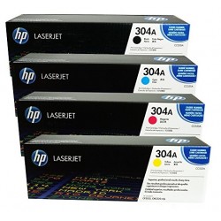 Pack de 4 toners HP pour laserjet CP2020/CP2025/CM2320MPF (304A)