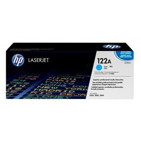 Toner HP Cyan haute capacité pour Color LaserJet 2550 - 2800 (122A)