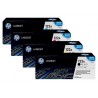 Pack de 4 toners hautes capacités pour Color LaserJet 2550 - 2800 (122A)