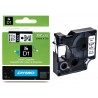 Ruban Dymo D1 (43613) - Noir sur blanc - 6mm x 7m Noir DYMO pour LabelManager