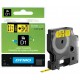 Ruban Dymo D1 (43618) - Noir sur jaune - 6mm x 7m Noir DYMO pour LabelManager