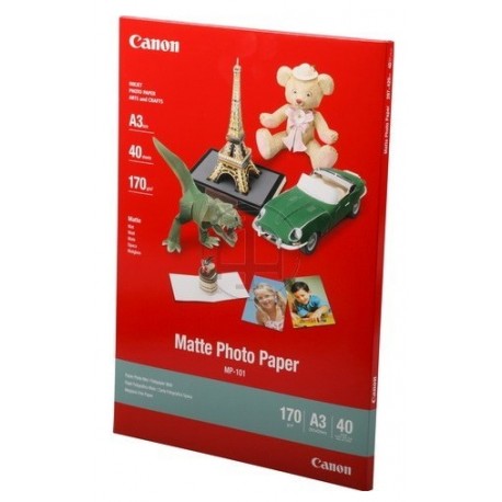 Canon Pack 40 feuilles papier photo mat A3 (MP101) - 170g 