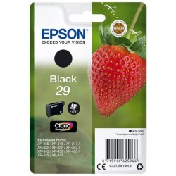 Cartouche Noire Epson pour Expression Home XP-235 / XP332 / XP-432 ... (n°29 - fraise) (C13T29814012)